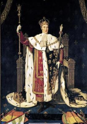 Jean-Auguste Dominique Ingres Portrait of the King Charles X of France in coronation robes France oil painting art